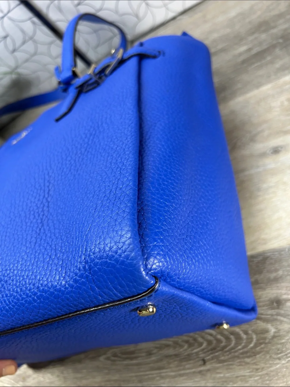8826 NWOT kate spade cobalt blue pebbled leather tote 269938826